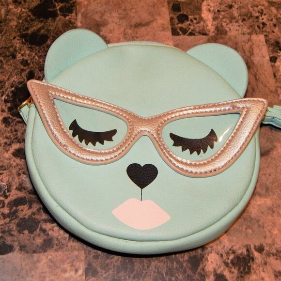 Luv Betsy Bear w/Glasses Wristlet EUC - Picture 1 of 11